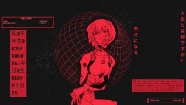 Red anime girl