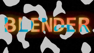 Abstract "Blender" inscription